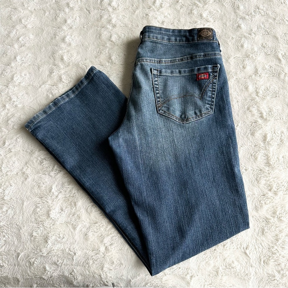 Vintage Dickies Jeans Womens 10 Short Blue Bootcut Relaxed Mid Rise Y2K Western